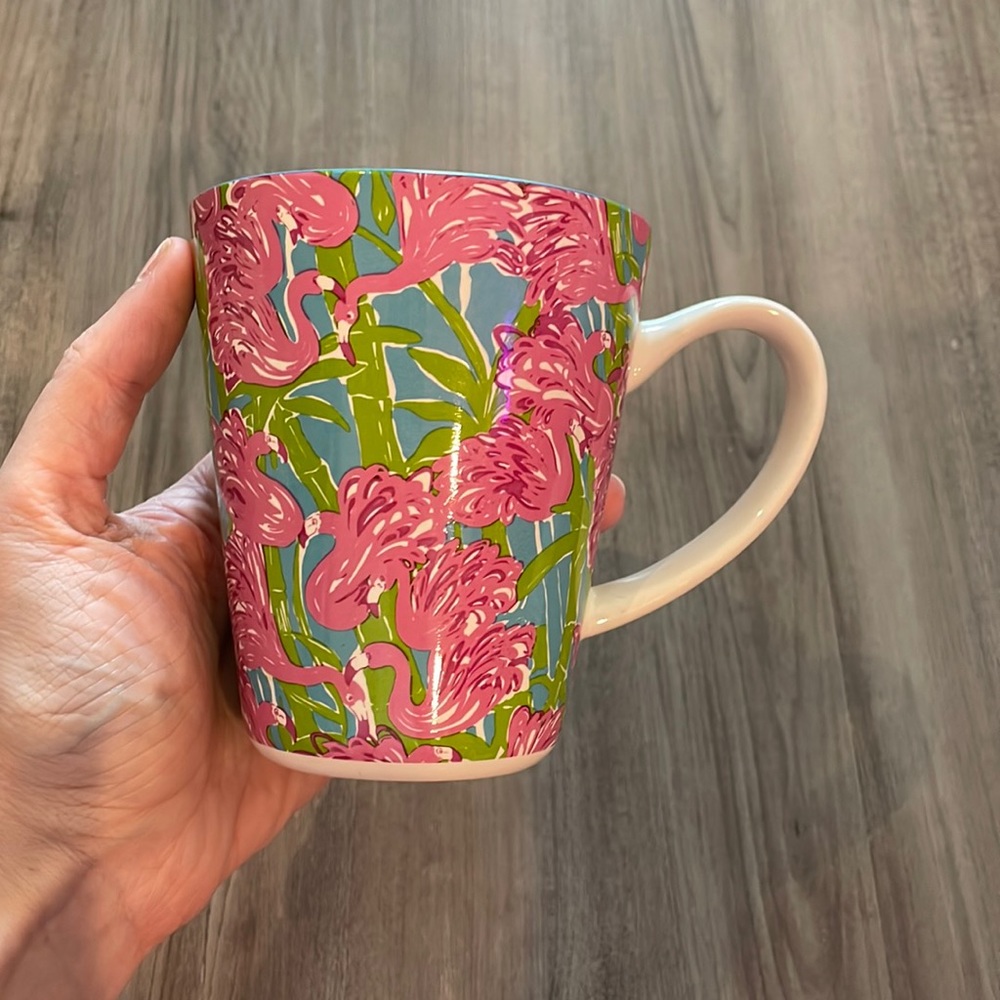 Lilly Pulitzer Flamingo “Lead a Colorful Life” mug